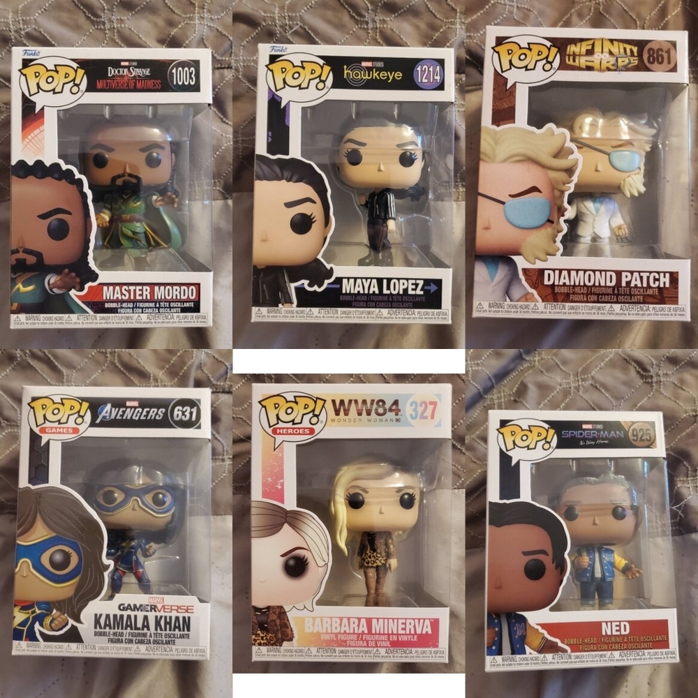 Marvel & DC Funko Pop Bundle (6)